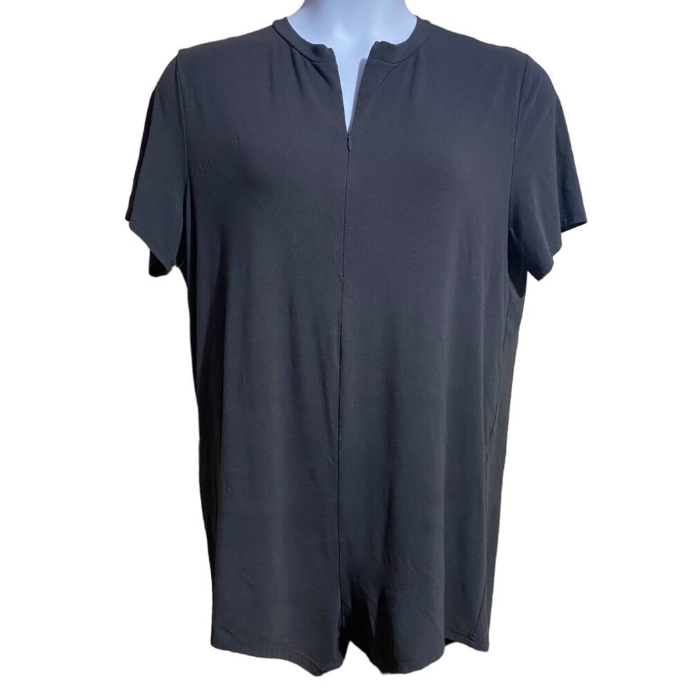 Black Short Sleeve Jumpsuit